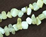 Long Butterscoth Jade Chip Bead Strand