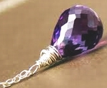 Amethyst Briolette Bead