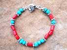 coral and turquoise jewelry