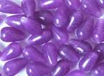 43 Rich Purple Jade Teardrop Beads