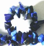 Royal Blue Lapis 8mm Chip Beads - Long String