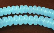 Sky Blue Chalcedony Rondel Beads