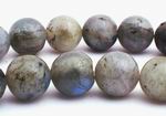 Large Natural Labradorite Beads - see the blue shimmer! - 8mm