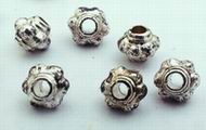 Tiny Silver Cog Bead Spacers 