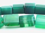 Gorgeous Forest Green Agate Cube 