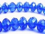 Cobalt Blue FAC Sparkling Crystal Rondell 