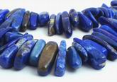 113 Rich Blue Lapis Icicle Beads