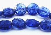 Faceted Blue Moss Tanzanite Button
