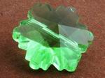 Peridot Green Faceted Crystal Flower