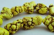 Goldenrod Yellow Turquoise Nuggets