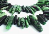 Enticing Ruby Zoisite Icicle Spike 