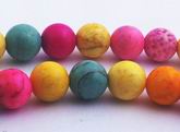 Colourful Rainbow Turquoise 6mm Beads