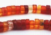 178 Tiny Intimate Carnelian Heishi Beads