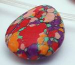 22 Glamorous Rainbow Calsilica Teardrop Beads