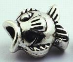 Large Silver Fish Bead Spacers