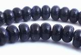 79 Sparkling BlueStone Rondell Beads