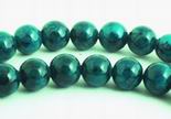 Enchanting Deep-Sea Green Fossil Beads - 4mm