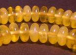 Zesty Lemon Amber Rondell Beads