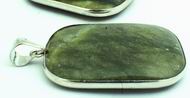 Enchanting Olive Green Serpentine Jade Pendant