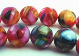 Large Colorful Mosaic Shell Beads - 10mm