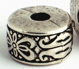 Victorian Silver Disc Bead Spacers
