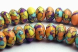 85 Winter-Warming Calsilica Rondell Beads