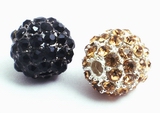 Shamballa Multi Bling Bling Black or Gold Bead