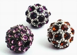Purple or Amber Bling Bling Shamballa Beads