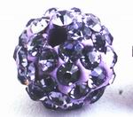 Deep Violet Shamballa Bead