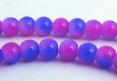 Eye-catching Lavender & Blue Glass Beads 