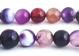 Ravishing Deep Elderberry Red Agate 6mm Beads