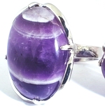 Chunky Sincer Amethyst Ring