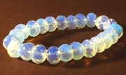 Heavy Chunky Faceted Rondelle Moonstone Bracelet - 17mm x 10mm Beads