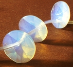 20 Top-Drill FAC 14mm Flying-saucer Moonstone Disc Beads