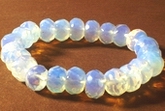 Romantic Faceted Moonstone Rondelle Bracelet