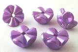 30 Lavender Flower Pony Beads