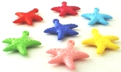 10 Large Starfish Pony Beads - Fantastic Colours!