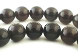 Devil Black Natural Obsidian Beads - 6mm or 12mm
