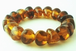 Chunky Deep Amber Nugget Bracelet