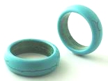 Large Chunky Lucky Blue Turquoise Ring