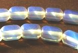 48 Mystical Moonstone Barrel Beads - 9mm x 6mm