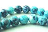 Sky & Lake-Blue Rain Flower Viewing Stone Beads - 6mm or 8mm