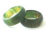 Admirable Deep Forest-Green Agate Ring