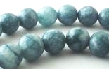 Wonderful Cornflower Blue Faceted 10mm Agate Beads