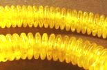 200 Banana Yellow Amber Heishi Disc Beads