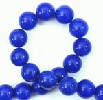 Silky 10mm Midnight Blue Agate Beads