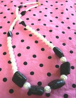 Lave & Pearl Bead Necklace