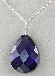 briolette pendant necklace