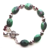 Ruby Zoisite Bracelet